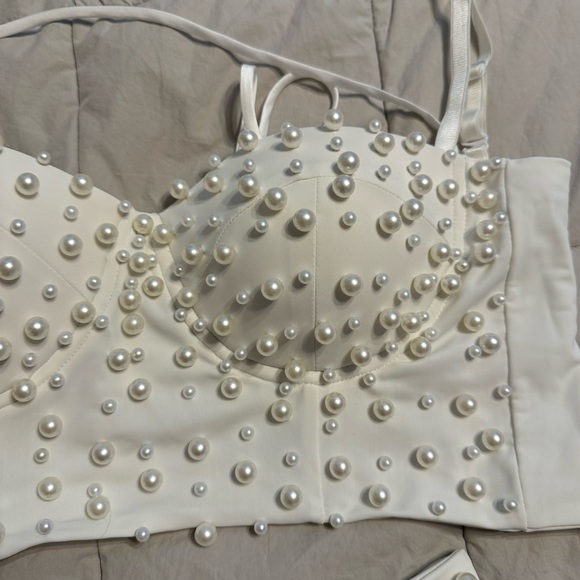 VOIR bridal two piece body suit - Picture 6 of 10